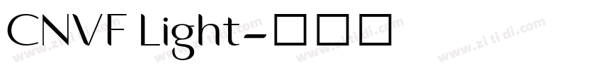 CNVF Light字体转换 CNVF Light字体转换